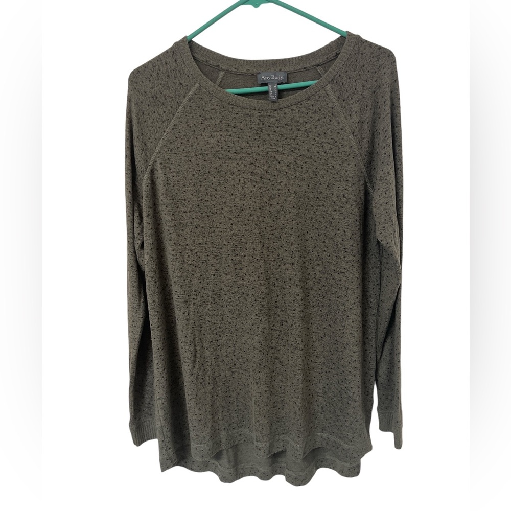 Long sleeve light weight sweater by Any Body size small